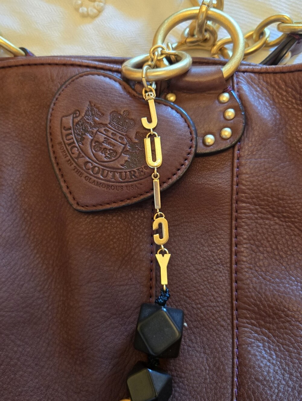 Juicy Couture Y2K Brown Leather Purse Bag - Picture 7 of 11